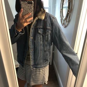 Levi’s Sherpa-Lined Denim Trucker’s Jacket